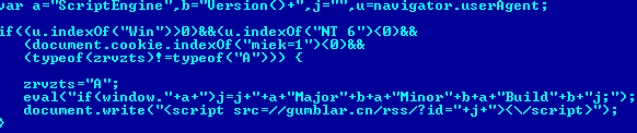 Декодированный код Gumblar